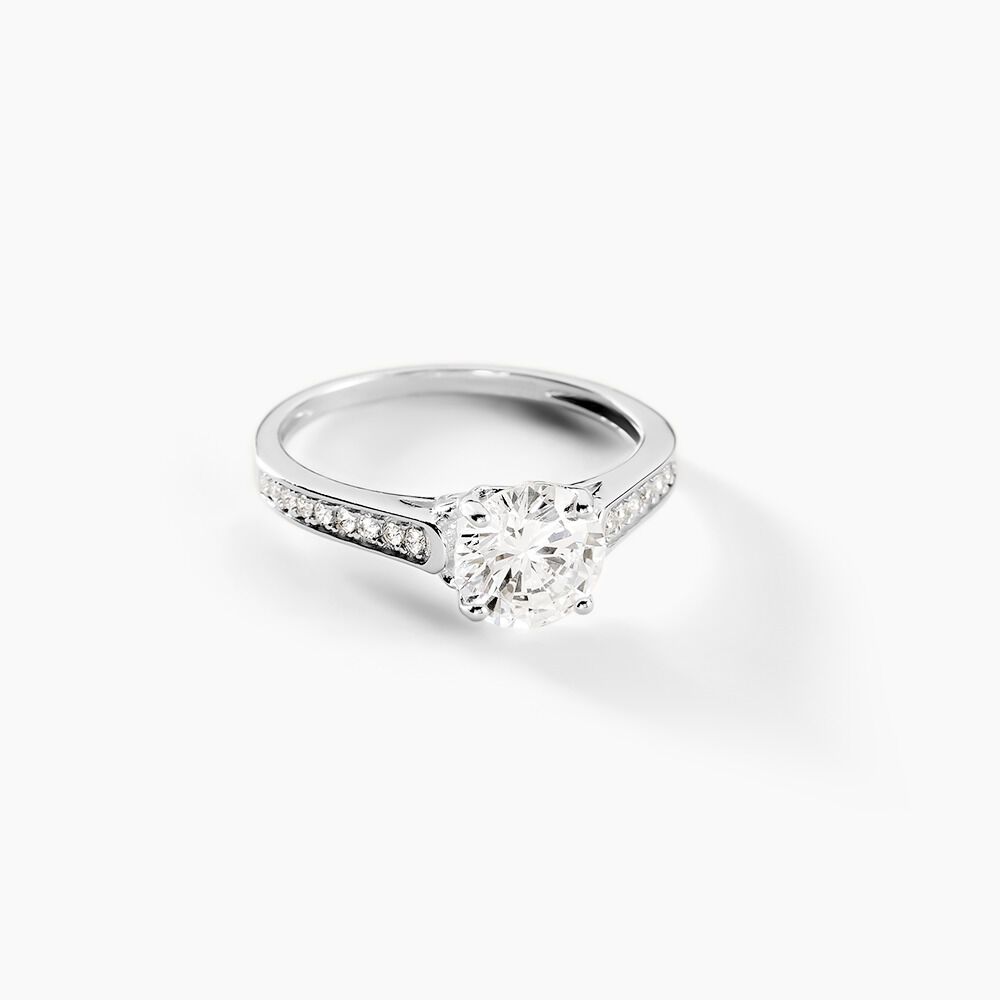 Bague Viky Argent Blanc Oxyde De Zirconium - FADFBZW13DH • Marc Orian |  Bijouterie en ligne