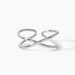 Bague Ursula Argent Blanc - Bijoux fantaisie Femme | Marc Orian