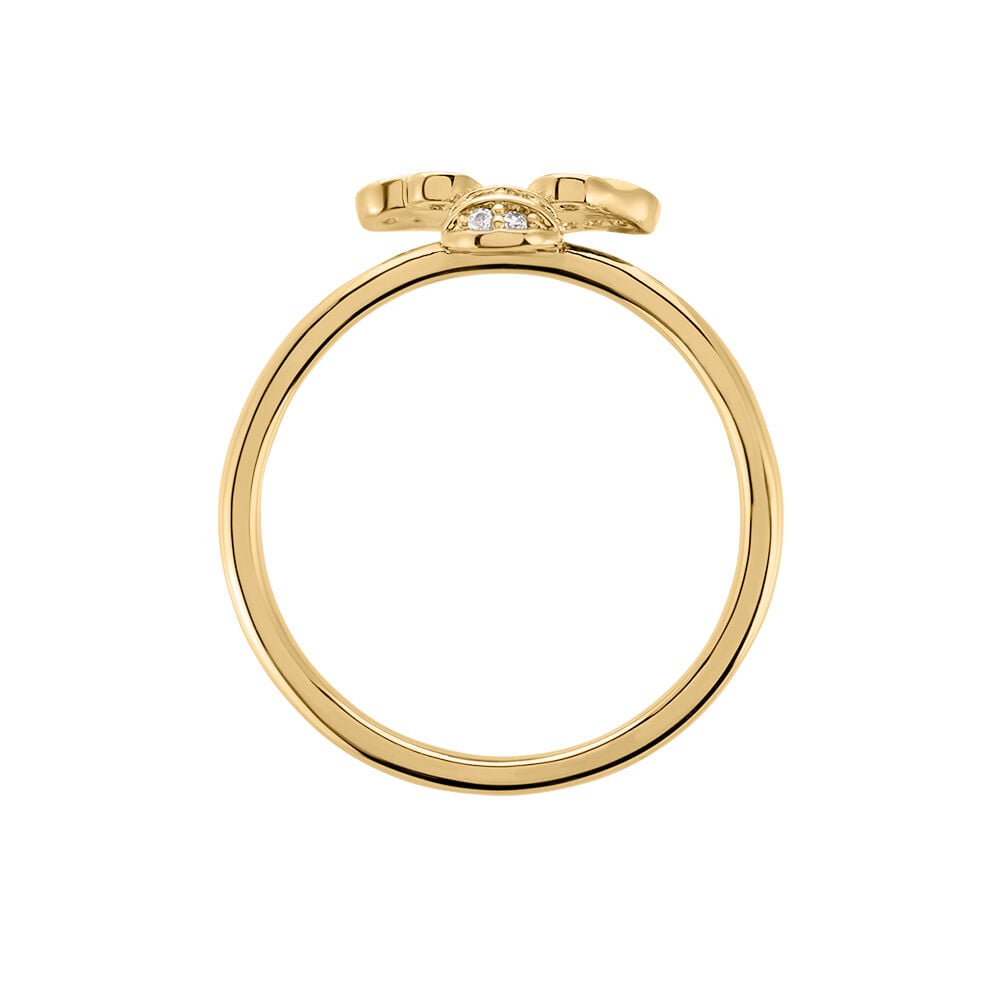 Bague Abelha Plaqué Or Jaune Oxyde De Zirconium - Bagues avec pierre Femme | Marc Orian