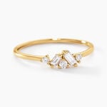 Bague Antigonus Or Jaune Diamant Synth&eacute;tique - Parures de mariage Femme | Marc Orian