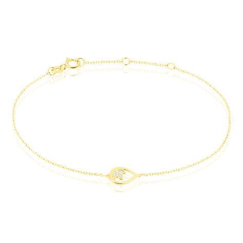 Bracelet Angelyna Or Jaune Diamant - Bracelets cha&icirc;nes Femme | Marc Orian