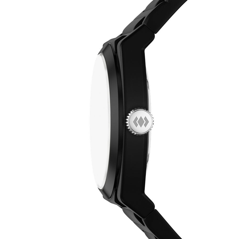 Montre Fossil Everett 3 Hand Noir - Montres &eacute;tanches Homme | Marc Orian