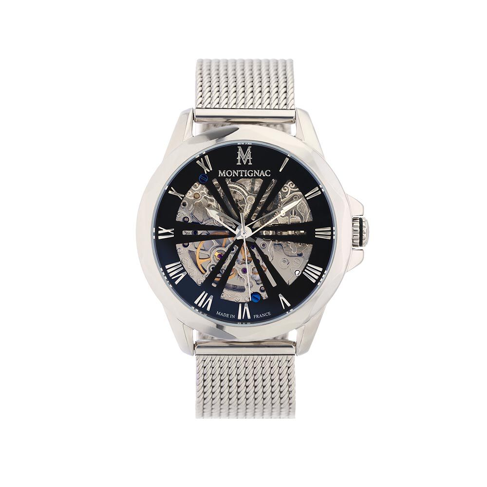 Montre Montignac Round Automatique Noir - Montres automatiques Homme | Marc Orian