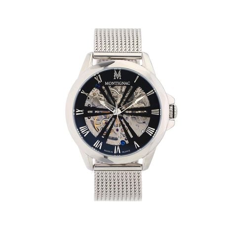 Montre Montignac Round Automatique Noir - Montres automatiques Homme | Marc Orian
