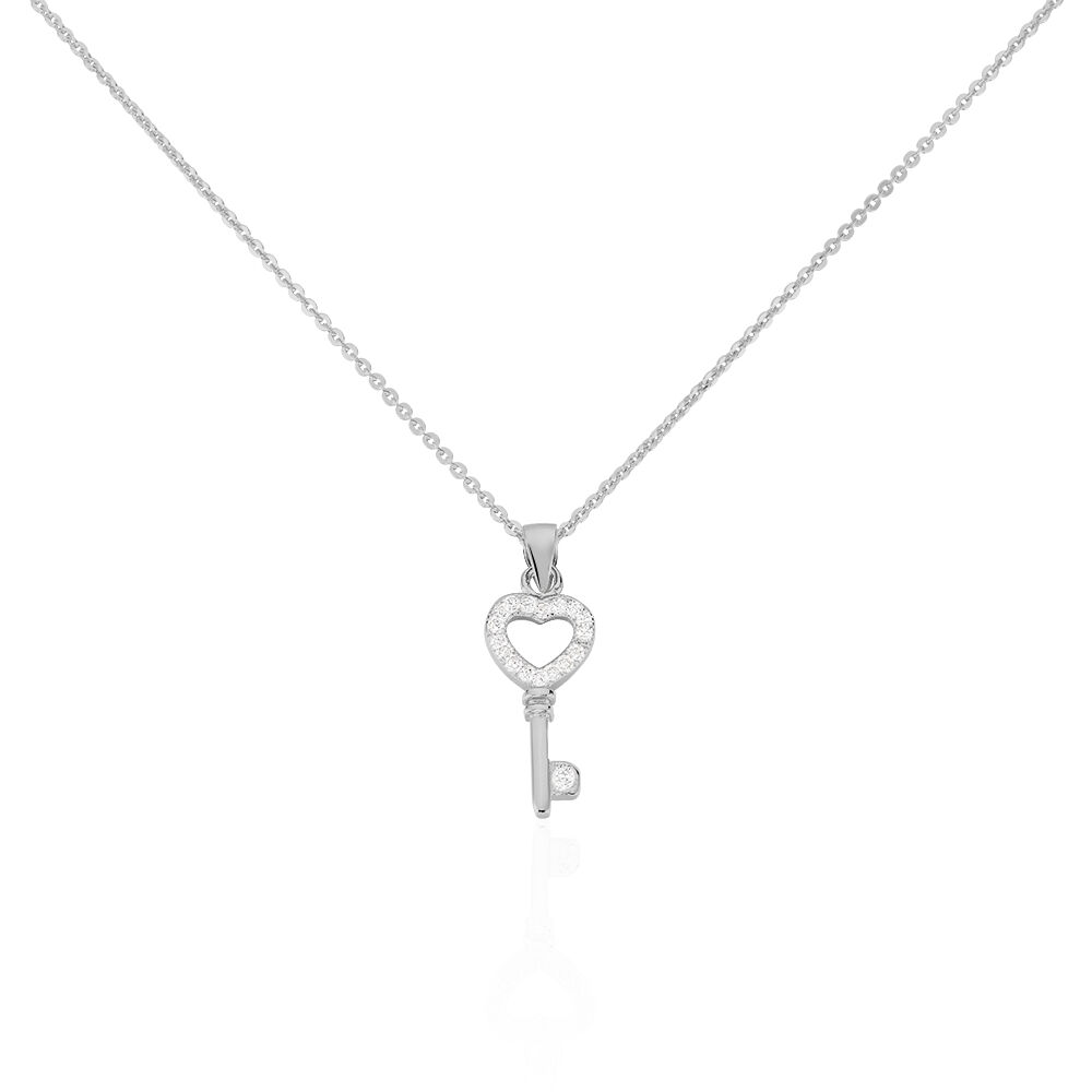 Collier Amy Argent Blanc Oxyde De Zirconium - Colliers avec pierres Femme | Marc Orian