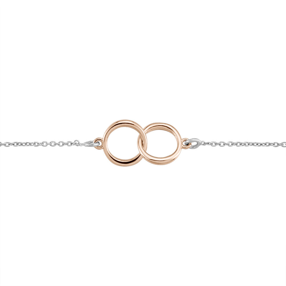 Bracelet Argent Bicolore Virgino - Bracelets Anneaux Entrelaces Femme | Marc Orian