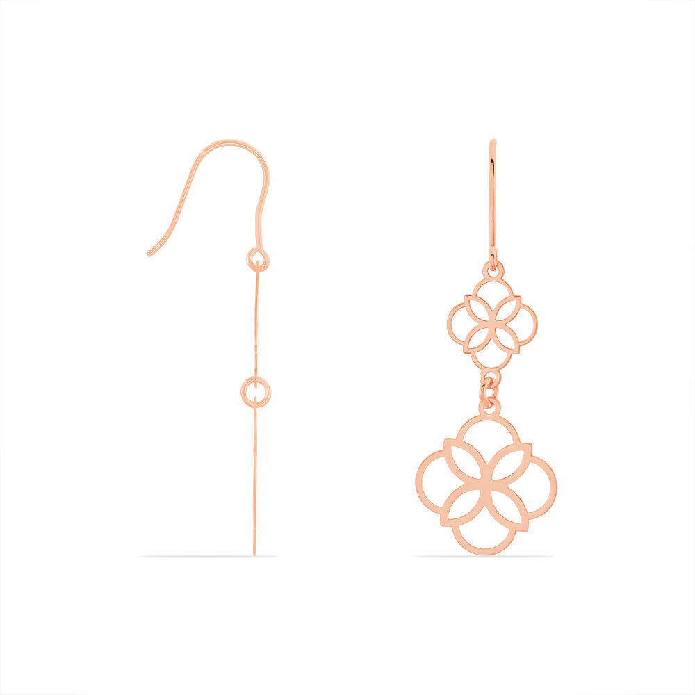 Boucles D'oreilles Pendantes Letizia Argent Rose - Pendantes Femme | Marc Orian