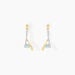 Boucles D'oreilles Pendantes Madli Or Bicolore Topaze - Pendantes Femme | Marc Orian
