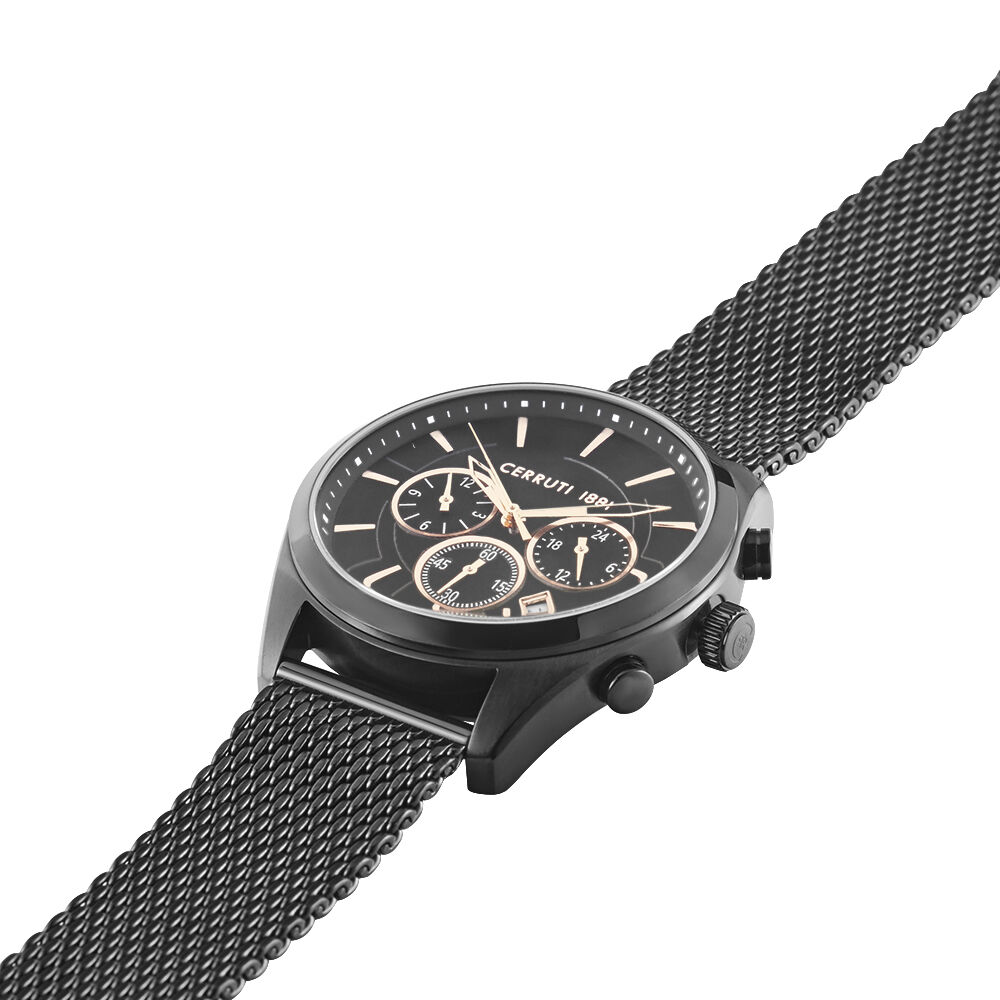 Montre Cerruti Grottamare Noir - Montres &eacute;tanches Homme | Marc Orian