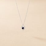 Collier Lydia Or Blanc Saphir - Colliers avec pierres Femme | Marc Orian