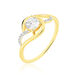 Bague Solitaire Koline Or Jaune Oxyde De Zirconium Et Cristal De Roche - Solitaires Femme | Marc Orian
