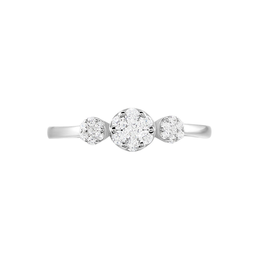 Bague Acil Argent Blanc Oxyde De Zirconium - Ventes Privées Femme | Marc Orian