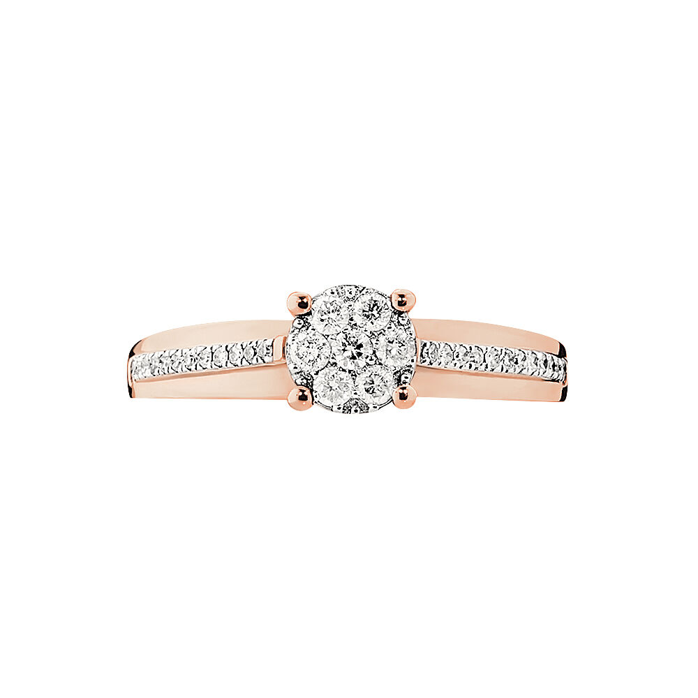 Bague Kate Or Rose Diamant - Parures de mariage Femme | Marc Orian