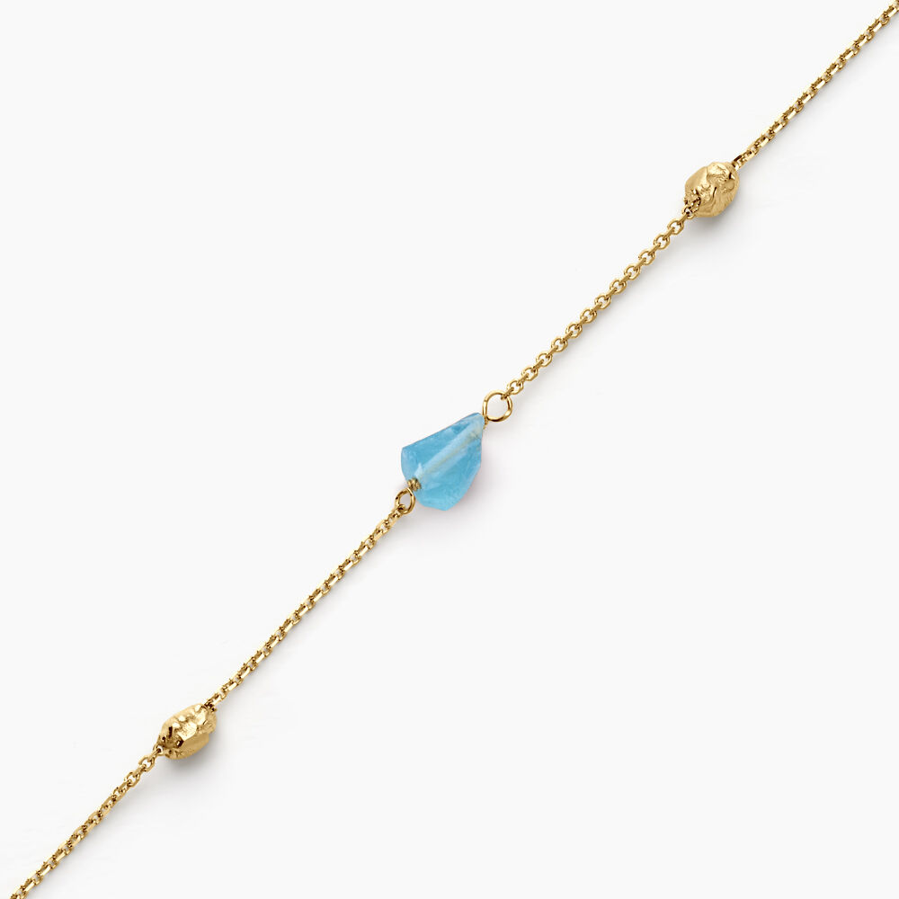 Bracelet Natille Or Jaune Apatite - Bracelets cha&icirc;nes Femme | Marc Orian