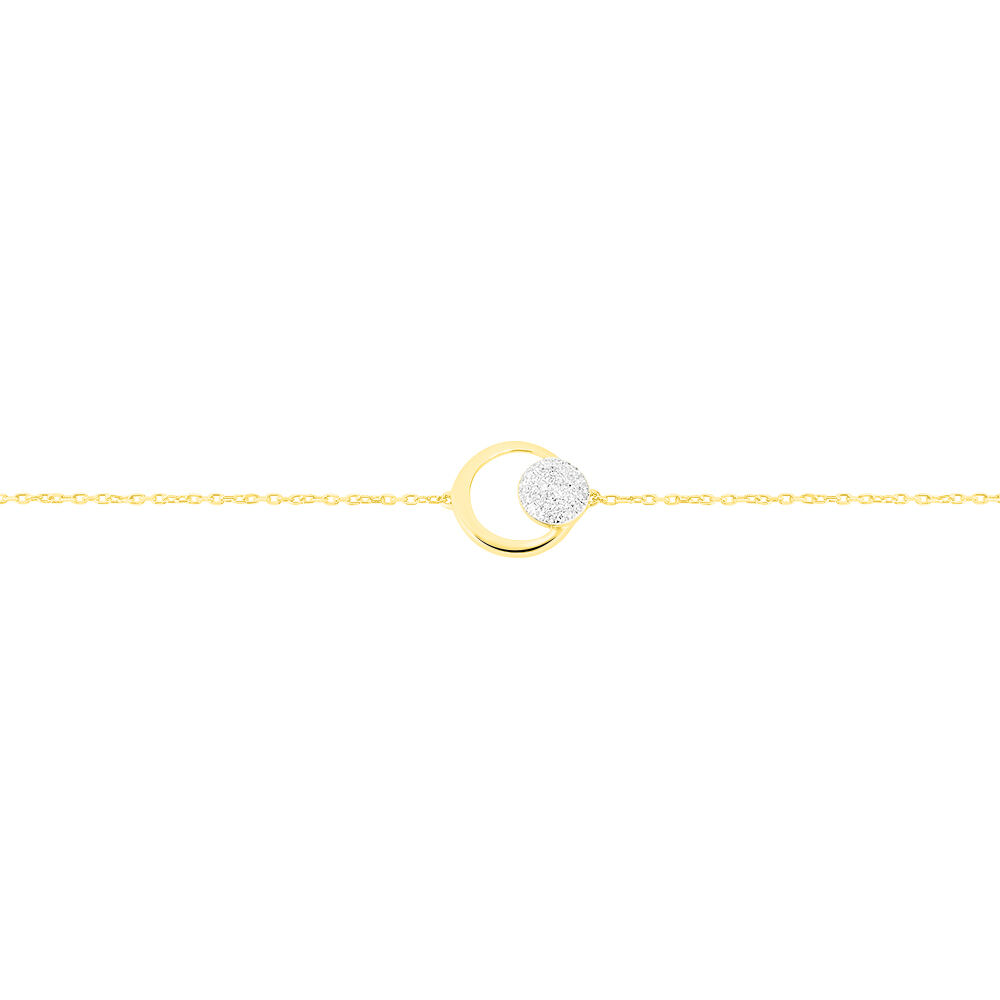 Bracelet Amane Or Jaune Diamant - Bracelets Medailles Femme | Marc Orian