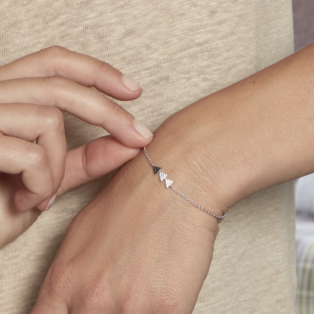 Bracelet Chleo Argent Blanc Oxyde De Zirconium - Bracelets chaînes Femme | Marc Orian