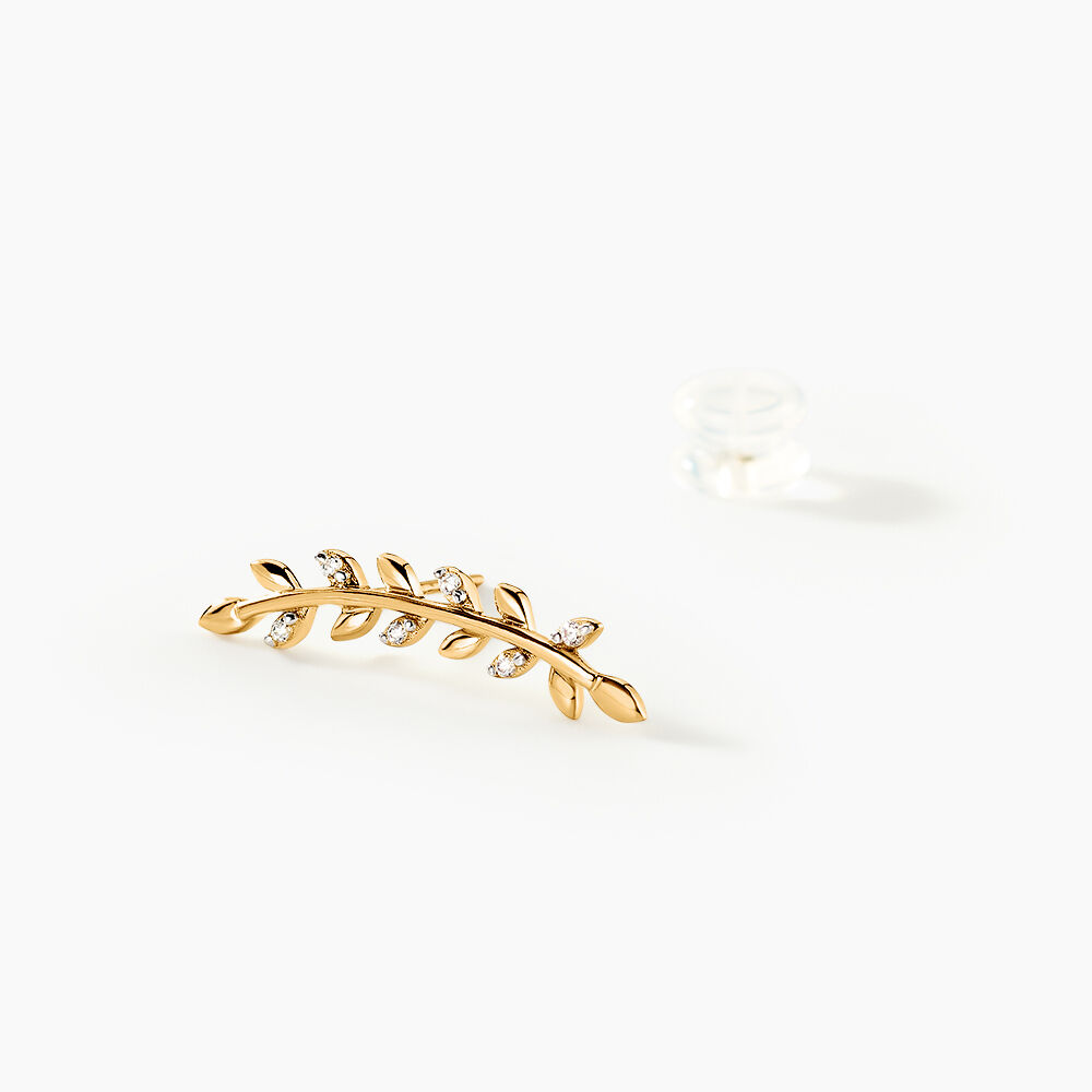 Bijoux D'oreilles Eloiza Or Jaune Oxyde De Zirconium - Piercings d'oreilles Femme | Marc Orian