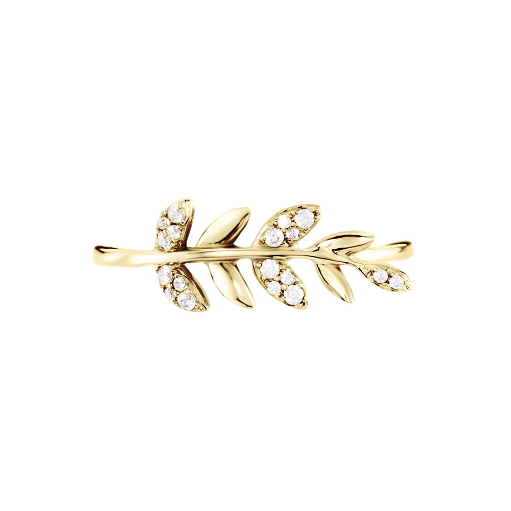 Bague Or Jaune Nahia Oxydes De Zirconium -  Femme | Marc Orian