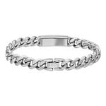 Bracelet Boss Kassy Emblem Acier Blanc - Bracelets cha&icirc;nes Homme | Marc Orian