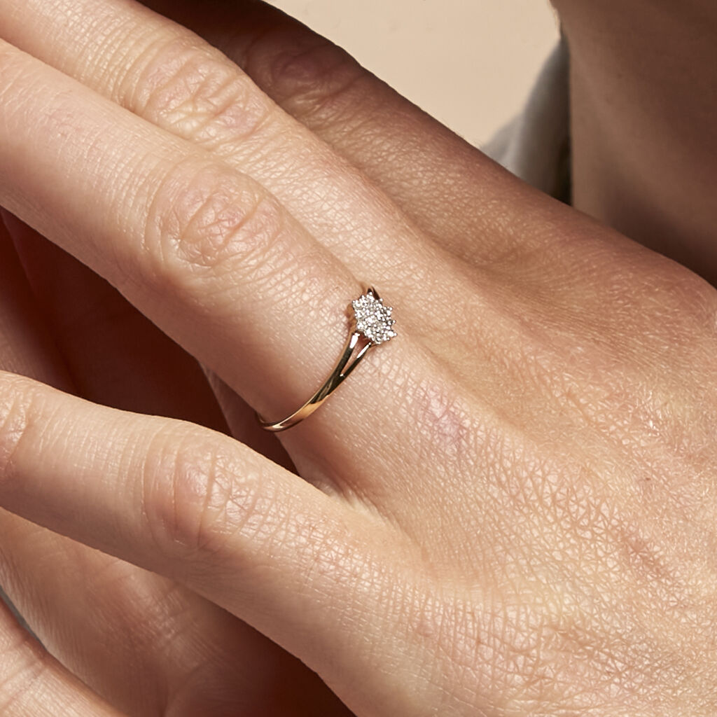 Bague Barbra Or Jaune Diamant - Bagues fiançailles Femme | Marc Orian