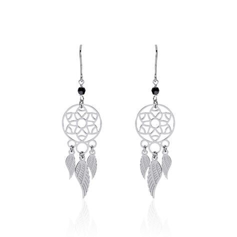 Boucles D'oreilles Pendantes Dream Catcher Argent Pierre De Synthese - Pendantes Femme | Marc Orian