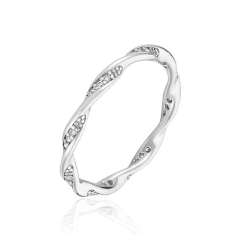 Bague Argent Blanc Clifford Oxydes De Zirconium - Bijoux fantaisie Femme | Marc Orian
