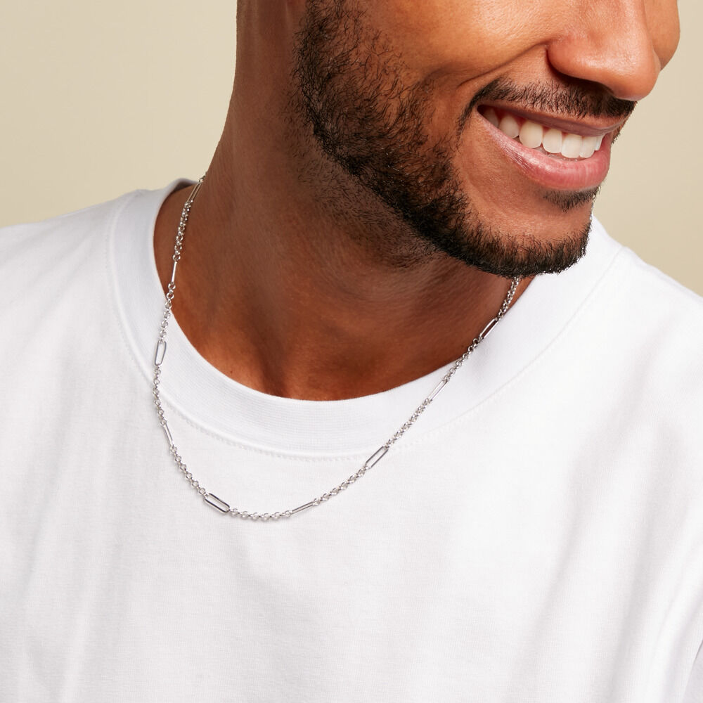Collier Ben Argent Blanc - Chaines Homme | Marc Orian