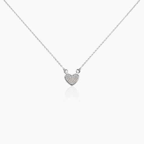 Collier Seya Argent Blanc Oxyde De Zirconium - Colliers avec pierres Femme | Marc Orian