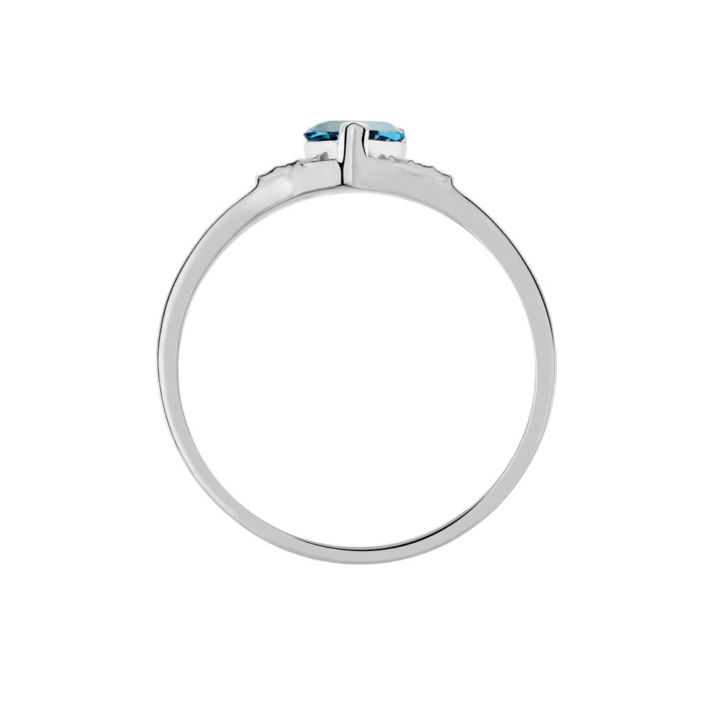 Bague Grishilda Or Blanc Topaze Oxyde - Bagues pierres fines Femme | Marc Orian