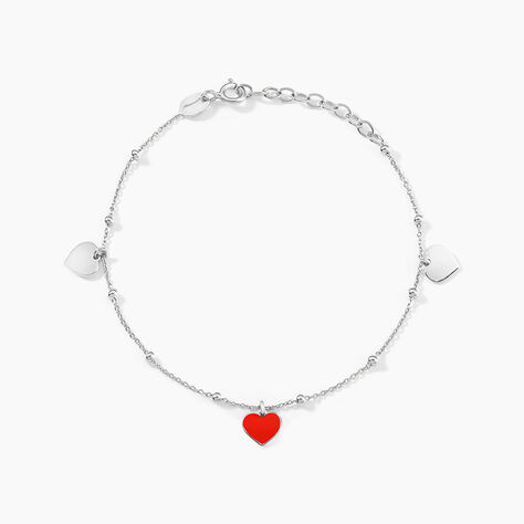 Bracelet Hinde Argent Blanc - Bracelets fantaisie Femme | Marc Orian
