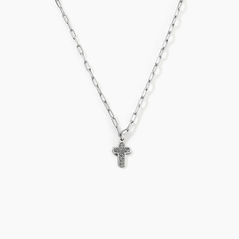 Collier Etincelante Argent Blanc - Colliers ras du cou Femme | Marc Orian