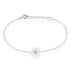 Bracelet Basil Argent Blanc Oxyde De Zirconium - Bracelets chaînes Femme | Marc Orian