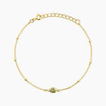 Bracelet Poem Argent Jaune P&eacute;ridot Oxyde De Zirconium - Bracelets fantaisie Femme | Marc Orian