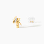 Boucles D'oreilles Puces Dolene Or Jaune Diamant - Boucles d'oreilles mariage Femme | Marc Orian