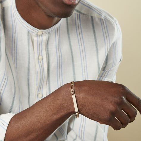 Bracelet Identité Bixente Plaqué Or Jaune - Gourmettes Homme | Marc Orian