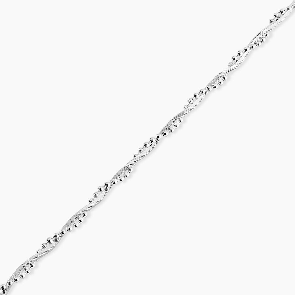 Bracelet Cathel Argent Blanc - Bracelets Anneaux Entrelaces Femme | Marc Orian