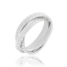 Alliance Bertina Demi Jonc Classique Or Blanc - Alliances Femme | Marc Orian