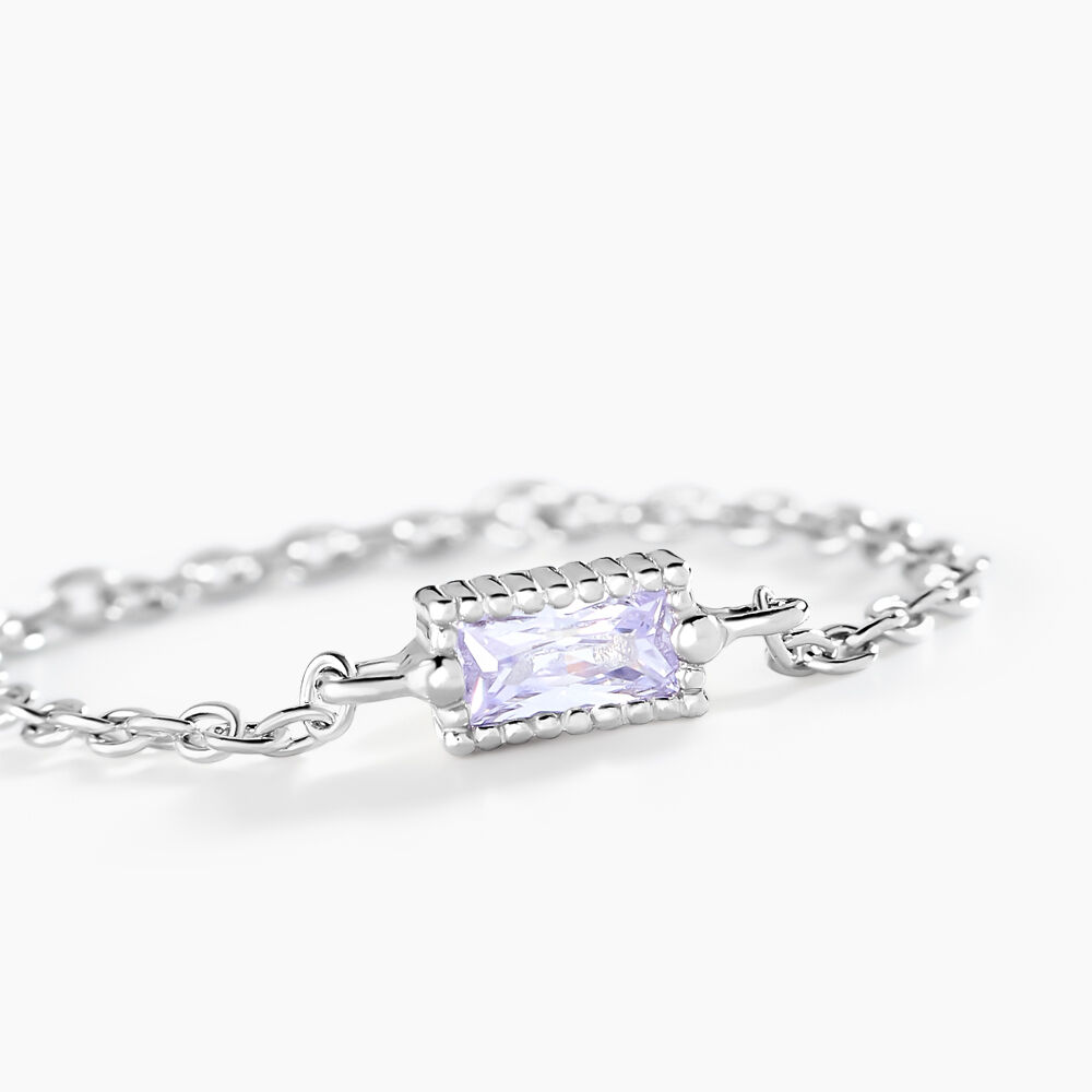 Bague Lipa Argent Blanc Oxyde De Zirconium - Solitaires Femme | Marc Orian