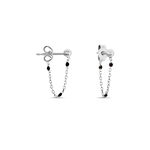Boucles D'oreilles Pendantes Molly Argent Blanc - Pendantes Femme | Marc Orian