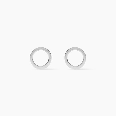 Boucles D'oreilles Puces Daniela Argent Blanc - Puces Femme | Marc Orian