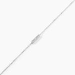 Bracelet Jonc Rosalin Blanc Diamant Blanc - Bracelets cha&icirc;nes Femme | Marc Orian