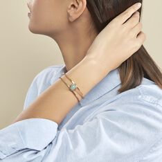 Bracelet Jonc Veina Plaqué Or Jaune Aventurine - Bracelets jonc Femme | Marc Orian