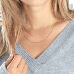 Cha&icirc;ne Vince Plaqu&eacute; Or Jaune - Colliers fantaisie Femme | Marc Orian