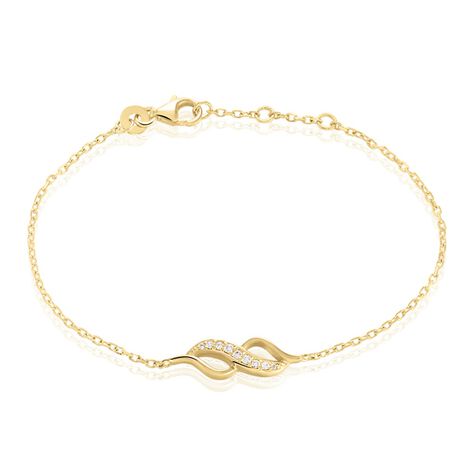 Bracelet Ishaae Plaqué Or Jaune Oxyde De Zirconium - Bracelets chaînes Femme | Marc Orian