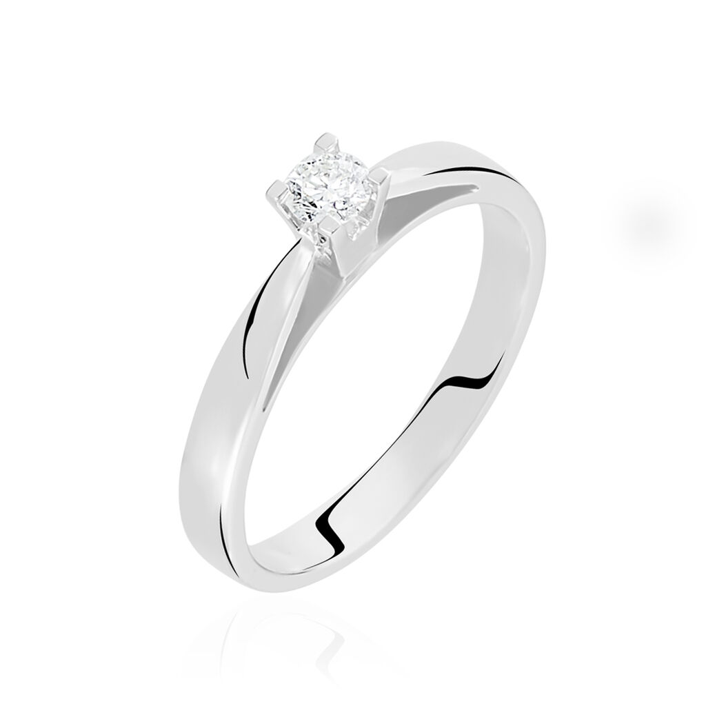 Bague Solitaire Tahyna Or Blanc Diamant - Solitaires Femme | Marc Orian