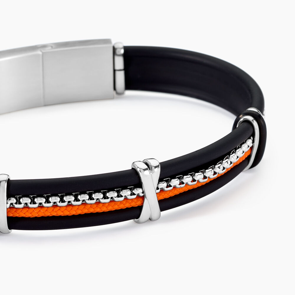 Bracelet Jourdan Leon Caoutchouc Multicolore - Bijoux Homme | Marc Orian