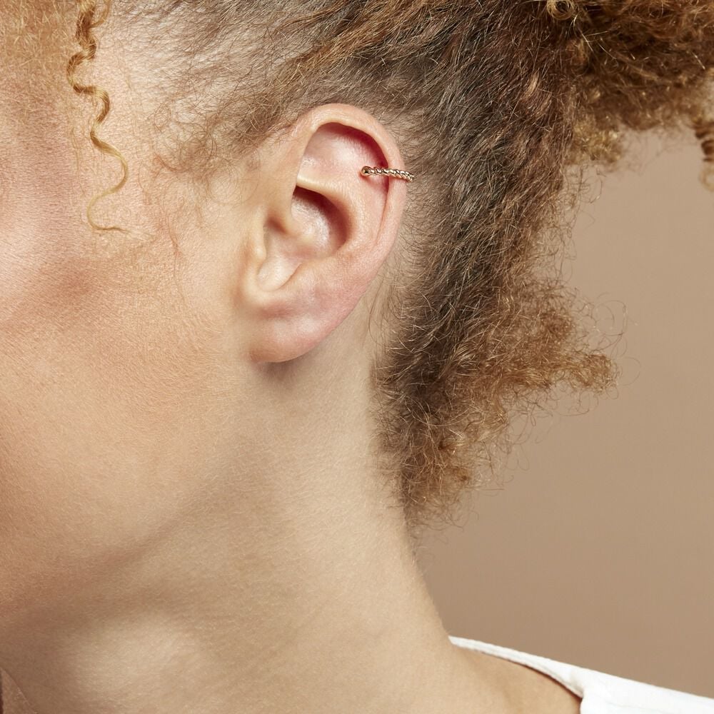 Bijou D'oreille Unitaire Jameela Plaqu&eacute; Or Jaune - Piercings d'oreilles Femme | Marc Orian