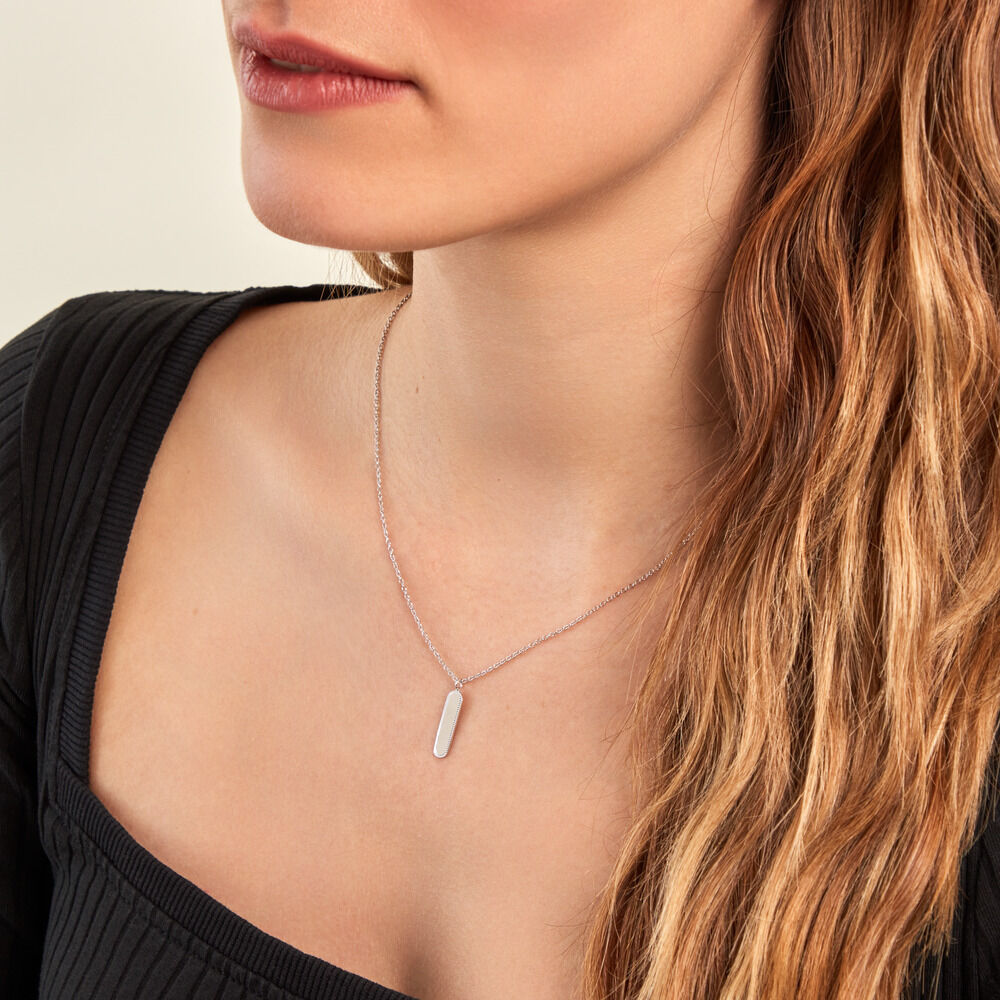 Collier Saddie Argent Blanc - Colliers Femme | Marc Orian