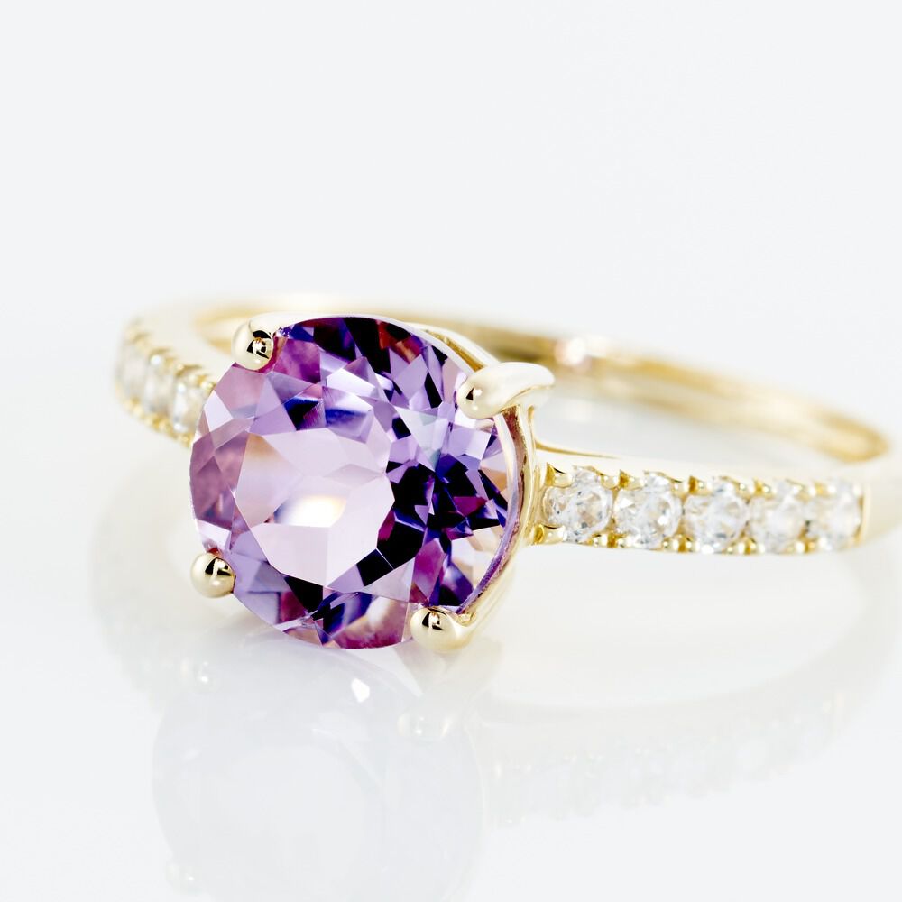 Bague Or Jaune Terese Améthyste - Bagues pierres fines Femme | Marc Orian