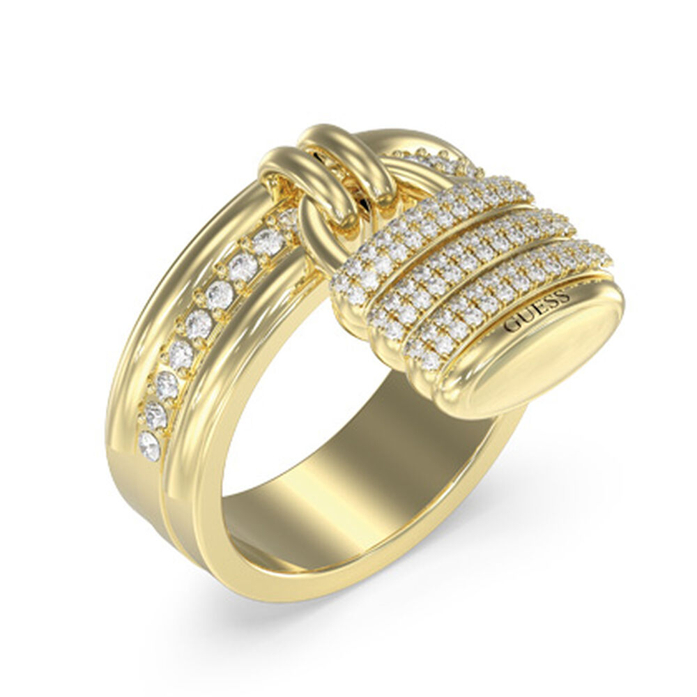 Bague Guess My Secret Acier Dor&eacute; Oxyde De Zirconium - Bijoux fantaisie Femme | Marc Orian